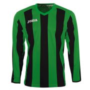 Koszulka piłkarska z długim rękawem PISA 10 Green-Black