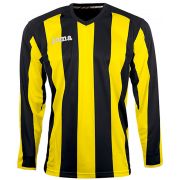 Koszulka piłkarska z długim rękawem PISA 10 Yellow-Black